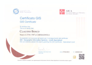 Certificato GIS