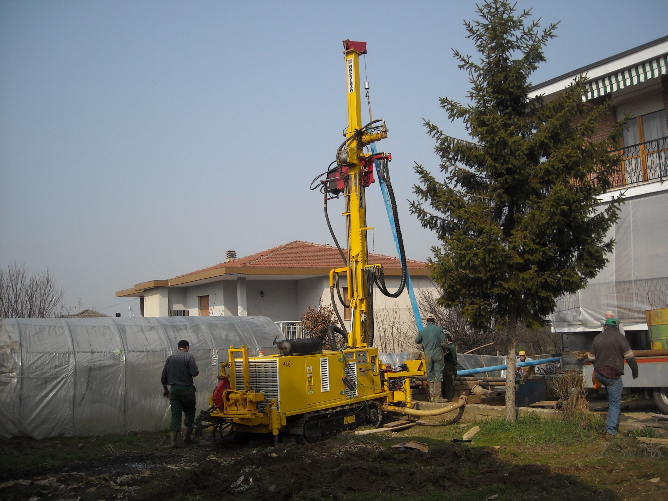 esecuzione di controlli per relazione idogeologica in area agricola